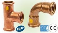 Raccords Cuivre à sertir GAZ
