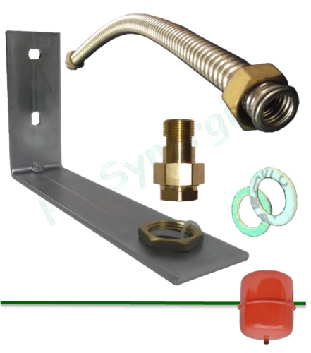 Kit de supportage pour vase solaire jusquà 25 litres avec flexible de 50cm et raccord rapide