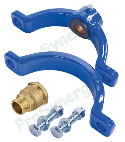 Collier de prise en charge sur échangeur Fonte Ductile DN 150 à 500 - Puit climatique