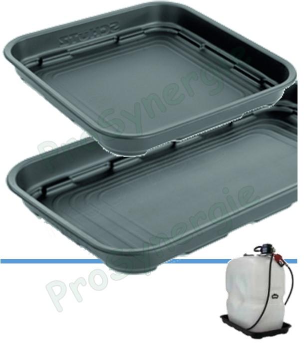 Bac de rétention Polypropylène adapté au réservoir de Fioul dimensions Long x Larg x Haut = 1500x830x140mm