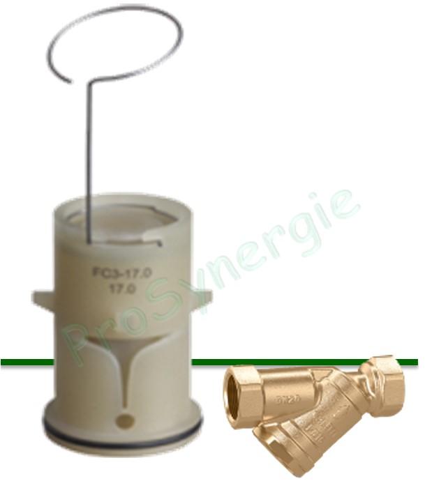  Cartouche  0,02 m3/h pour régulateur automatique de débit Autoflow 128 Ø 1/2   et 3/4   