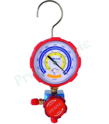 Manifold Bypass 1 voie avec mano Vacuemètre Ø 80 mm - Vide 1000 mbar