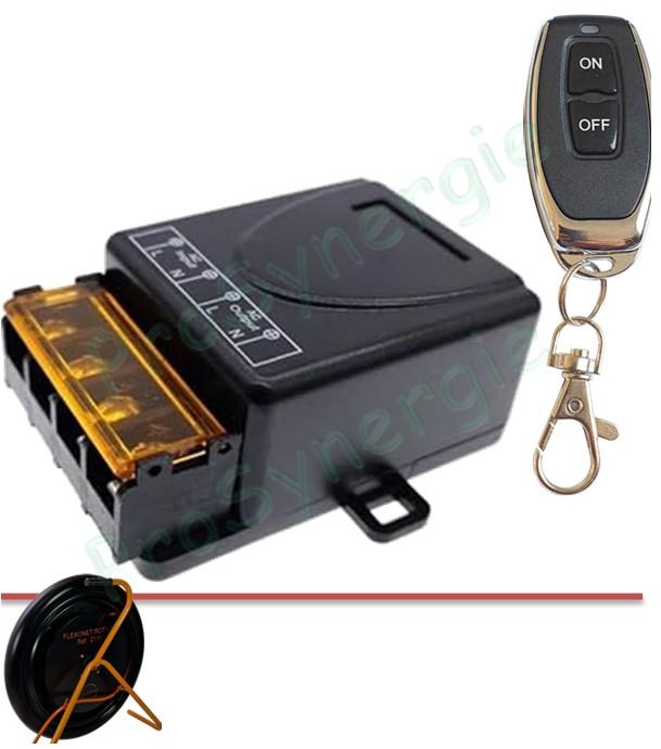 Télécommande et récepteur pour FLEXONET 12/12 Rotatif mototisé et sur batterie