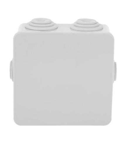 Boite de jonction PVC étanche IP55 pour le raccordement du cordon chauffant (75x75x45mm)