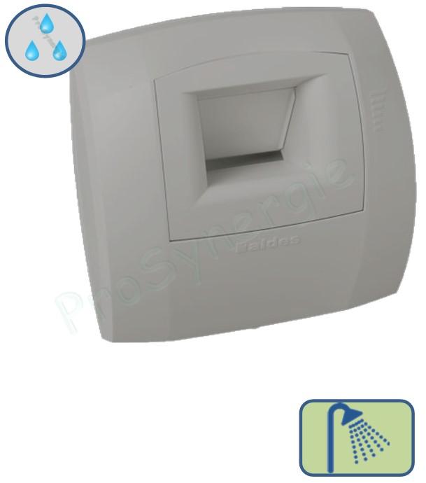 Bouche Bain Bahia Curve S hygroréglable - Débit  5-45m³/h B31 - Hygrométrie 45-85% - Sans Fût