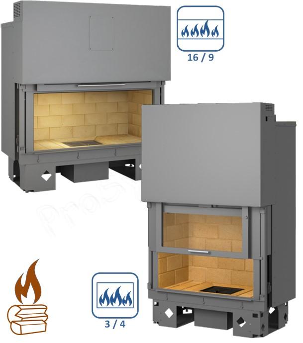 Foyer bois Ambiance droit - Versions Frontal ou Horizon ( 16/9 )