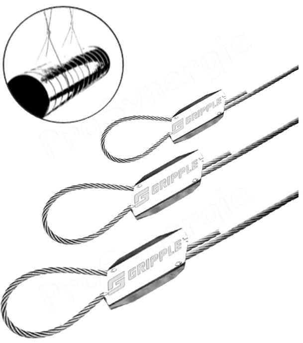 Câble de suspension rapide pour tuyau de ventilation (Longueur jusqu'à 5 mètres et charge < 45 Kg pas suspente)