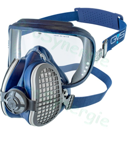 Masque Elipse Intégra (couverture bouche, nez et yeux) comprennant filtres P3 RD