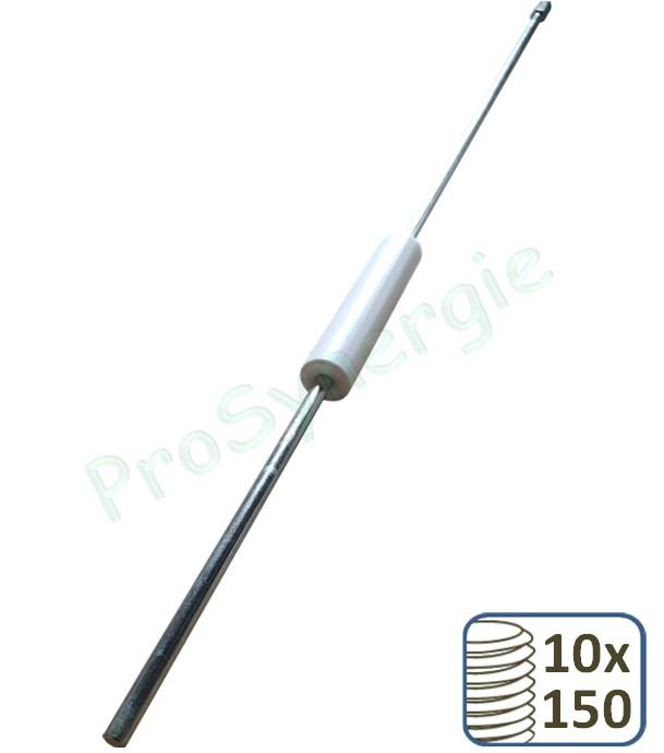 Rotocanne à monter sur chignole avec poignée glissante et manchon taraudé (F) 10x150mm (pour brosse)