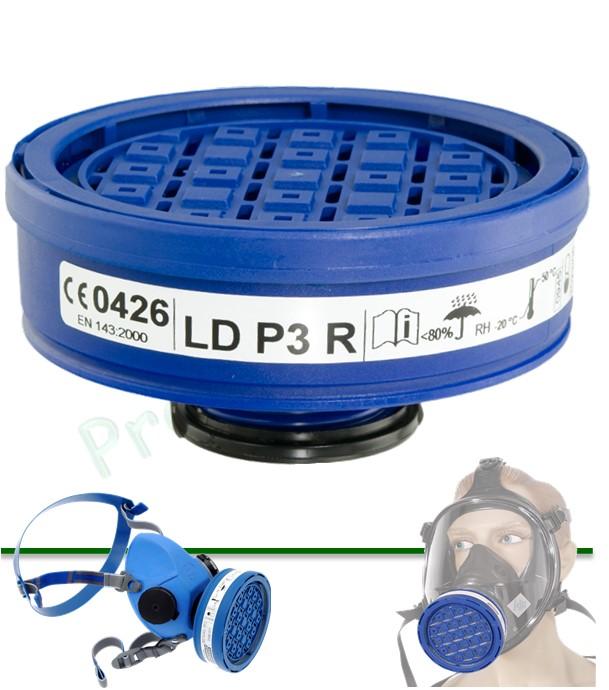 Cartouche Filtre poussière 100 LD-P3-R pour Masque intégral PRO6023 ou Masque à cartouche unique PRO 6033 (boîte de 2 cartouches)