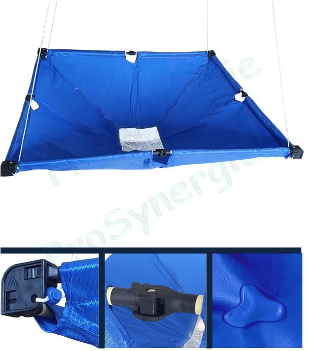 Montage de la bâche de protection réutilisable pour le nettoyage de Cassettes de clim