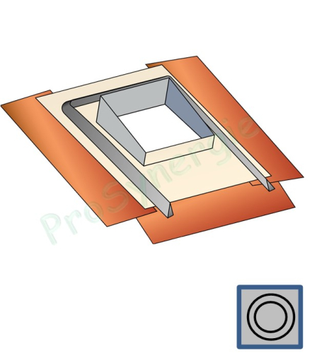 Embase étancheité EBT 005 pour Tradinov Carrée Spécial Tuiles Tige de Botte