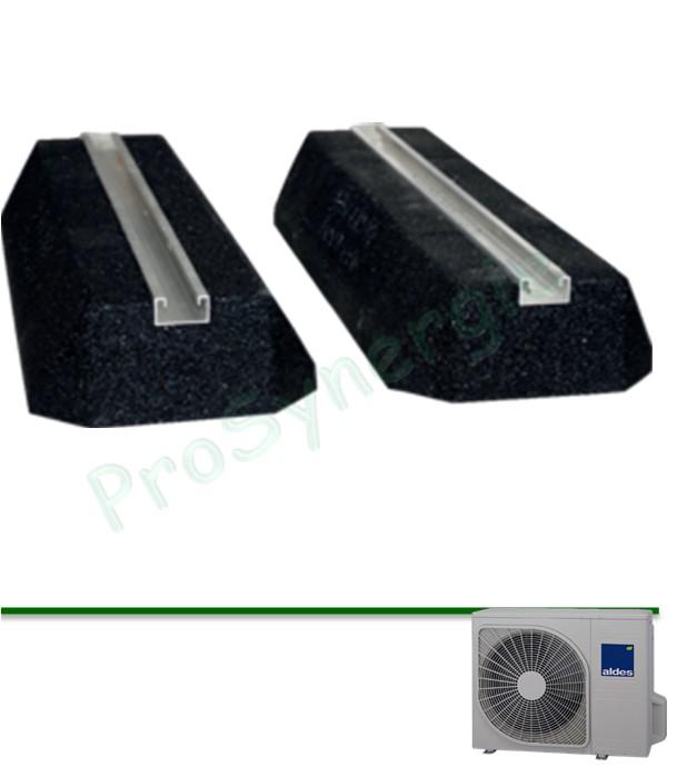 Kit support au sol 40 ou 60 cm pour unité extérieure Aldes T.One