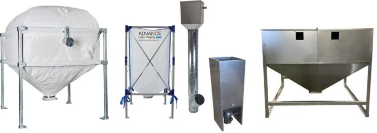 Silos et extracteurs de granulés de bois- pellet - et autres combustibles solides de granulométrie équivalente