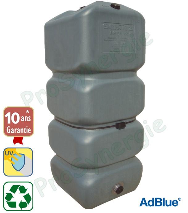 Cuve Eco aérienne polyéthylène stockage d'eau non potable Aquablock modulaire 1000 litres