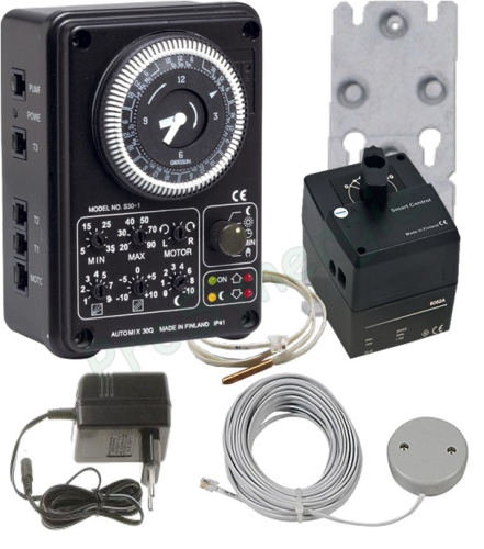 Régulation chauffage avec horloge Automix 30 Q (LK 963 Q Temperature Controller) - (Fx. T° extérieure)