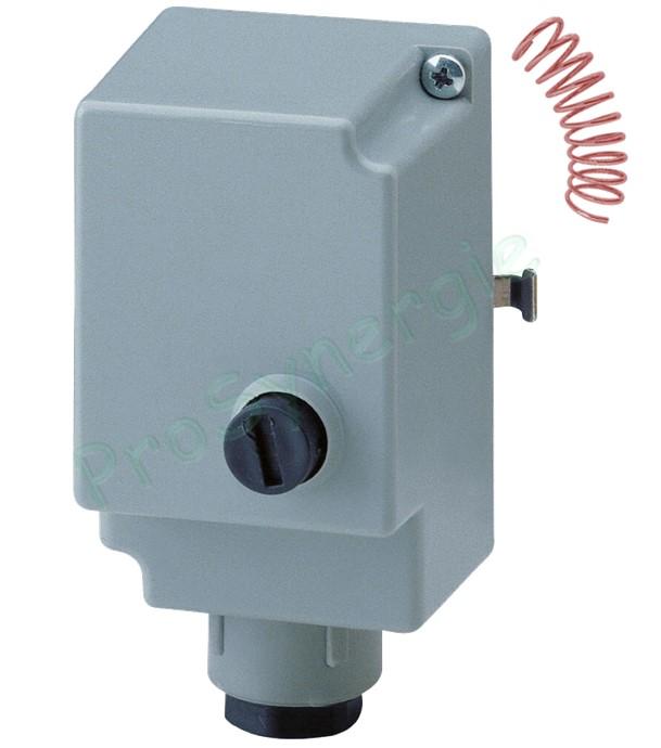 Aquastat d'applique à ressort à réarmement manuel Aquanorm Spécial plancher chauffant conforme au DTU 65-14 sécurité pré-réglé 60°C