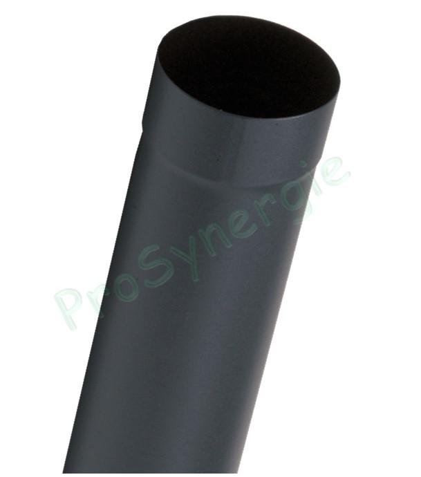 Tuyau de poêle acier 0,7mm émaillé noir mat Ø 97 à 230 mm longueur 1m / 66cm / 50cm / 33cm / 25cm