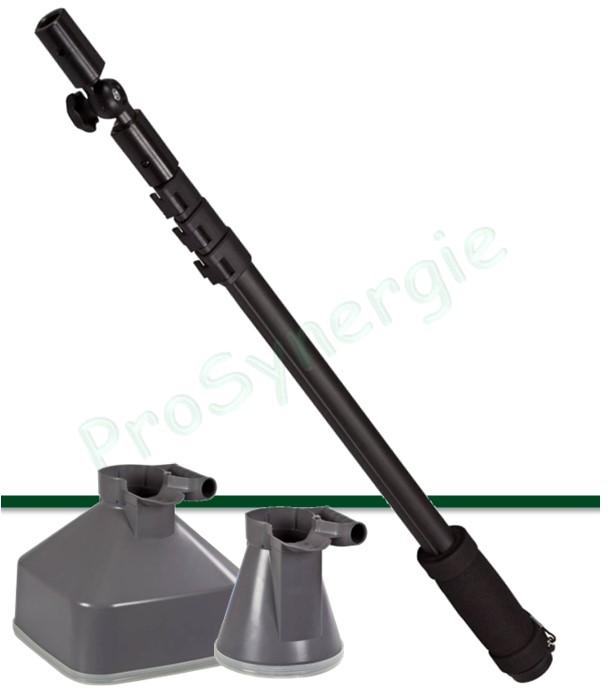 Poignée télescopique pour cône de mesure d´anémomètre