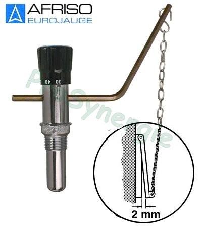 Régulateur de tirage FR1 60 à 100°C à chainette raccord ØM3/4  - avec levier ou bras longueur 185 mm