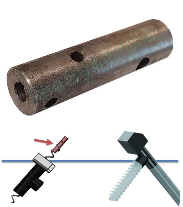 Axe de fixation pour chargeur à vis sans fin sur Motoréducteur