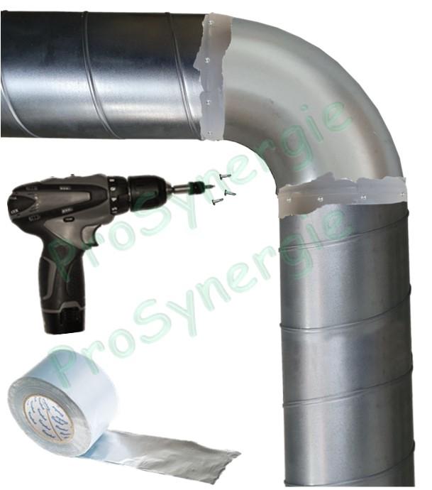 Conseil de pose de conduits circulaires galva pour Ventilation et Traitement d´Air