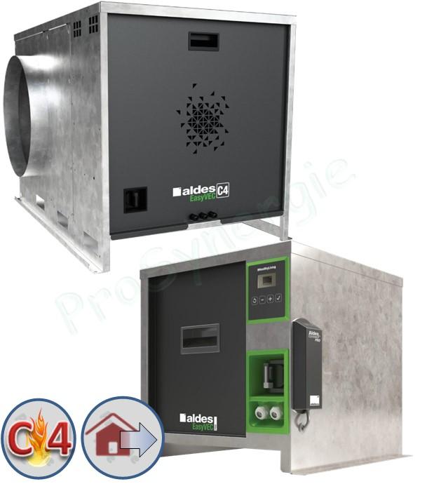 Caisson Extraction C4 de ventilation EasyVEC® C4 avec ou sans Dépressostat