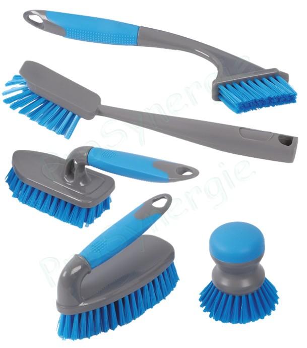 Kit de 5 brosses de nettoyage à main en plastique