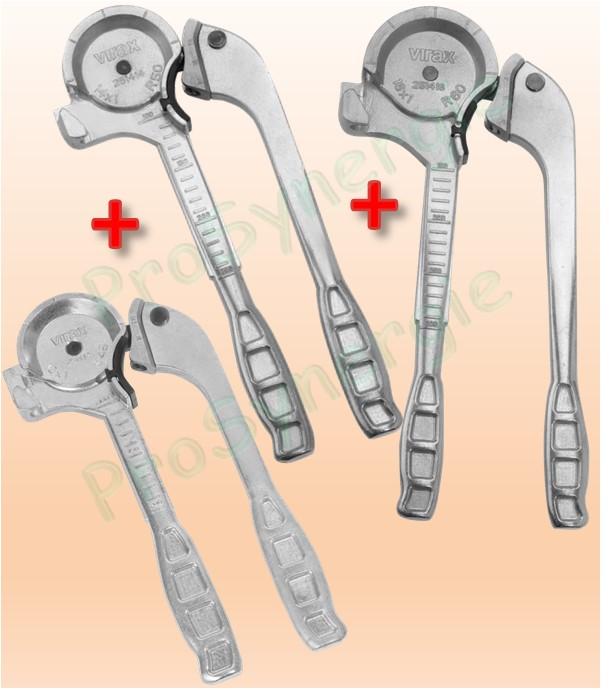 Lot de 3 Pinces à Cintrer aluminium de 12 - 14 et 16