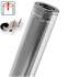 Kit S/Rampant - Conduit cheminée Isolé (Duoten) hauteur utile 1,4 mètres Int./Ext. = Inox 304 / (I 304 ou Galva) - Øint/ext 80/130mm