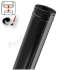 Kit S/Rampant - Conduit cheminée Isolé (Duoten) hauteur utile 1,445 mètres Int./Ext. = Inox 304 / (I 304 ou Galva) laqué noir (RAL9005) - Øint/ext 80/130mm