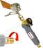Ensemble Fer à souder couvreur avec manche 602 et panne 35mm et 4,75 m de tuyau et détendeur 2 bar - Sortie 3/8´´ gauche
